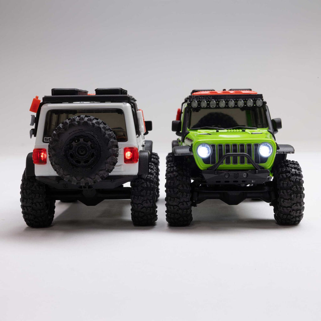 1/30 SCX30 Jeep Wrangler JLU 4X4 RTR Rock Crawler (Battery & Charger Included), Green