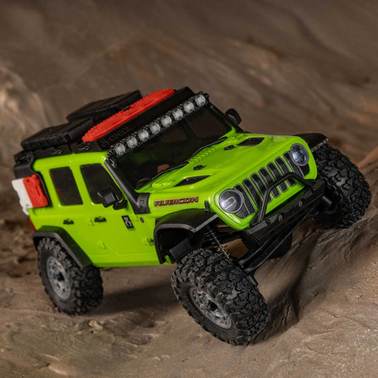 1/30 SCX30 Jeep Wrangler JLU 4X4 RTR Rock Crawler (Battery & Charger Included), Green