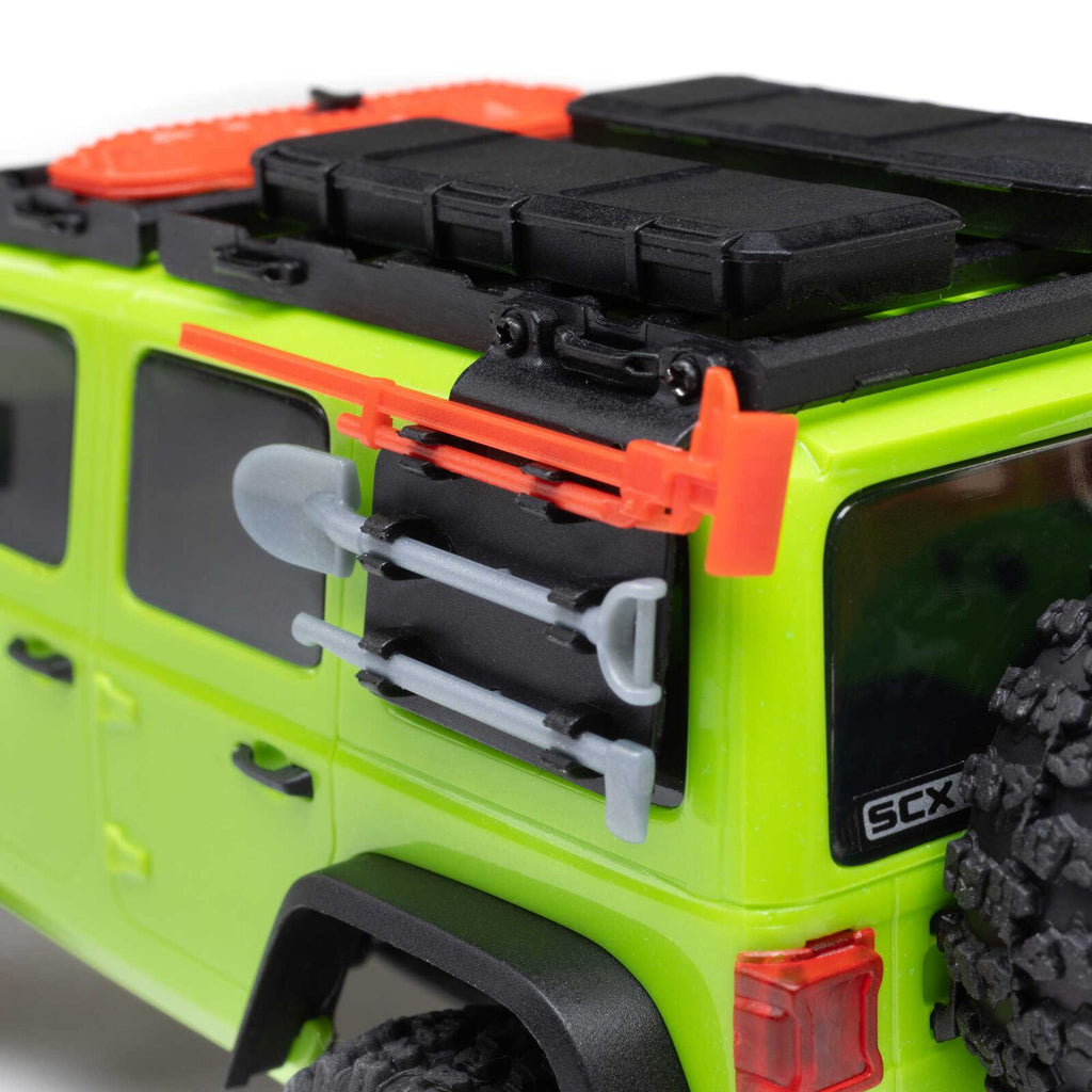 1/30 SCX30 Jeep Wrangler JLU 4X4 RTR Rock Crawler (Battery & Charger Included), Green