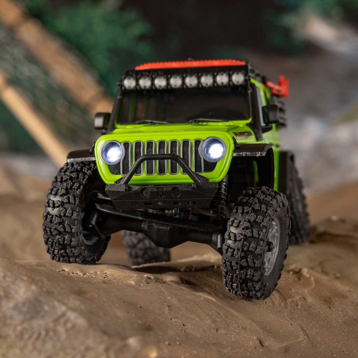 1/30 SCX30 Jeep Wrangler JLU 4X4 RTR Rock Crawler (Battery & Charger Included), Green
