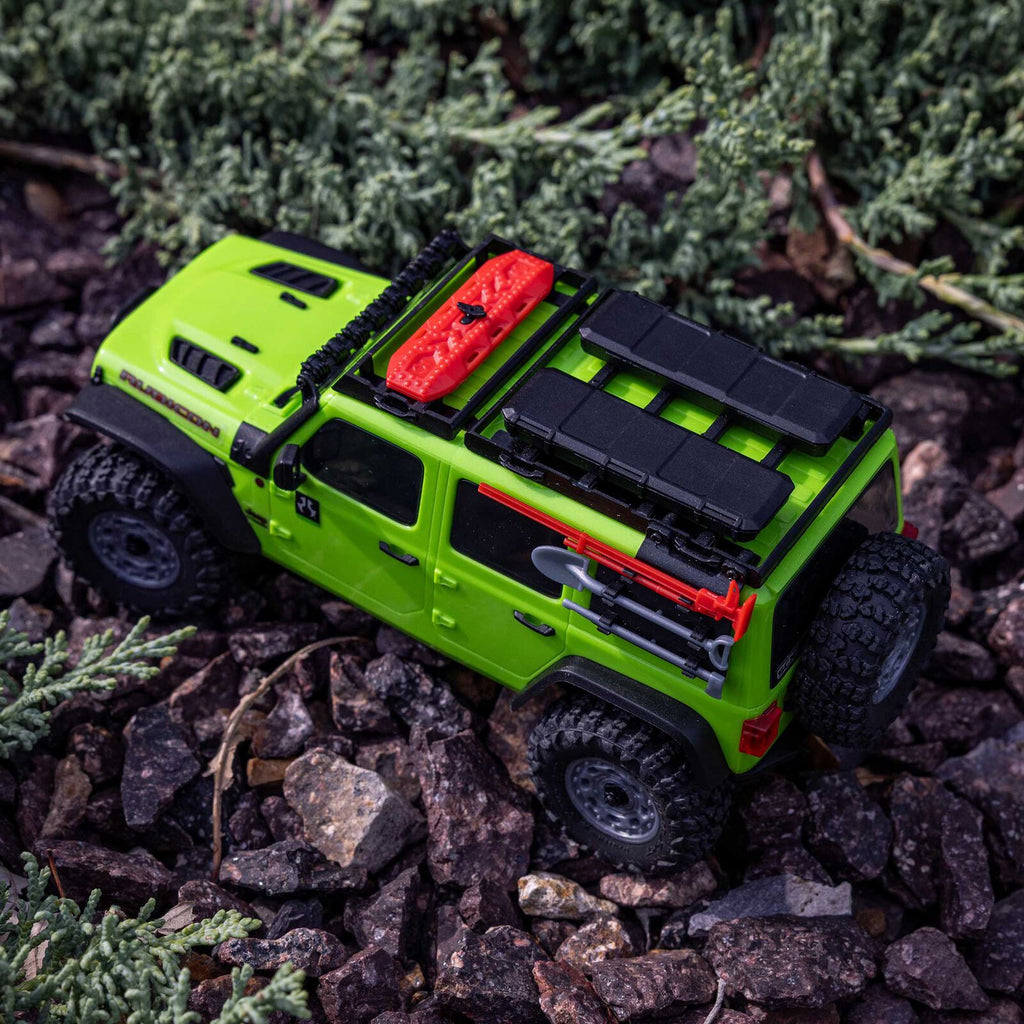 1/30 SCX30 Jeep Wrangler JLU 4X4 RTR Rock Crawler (Battery & Charger Included), Green