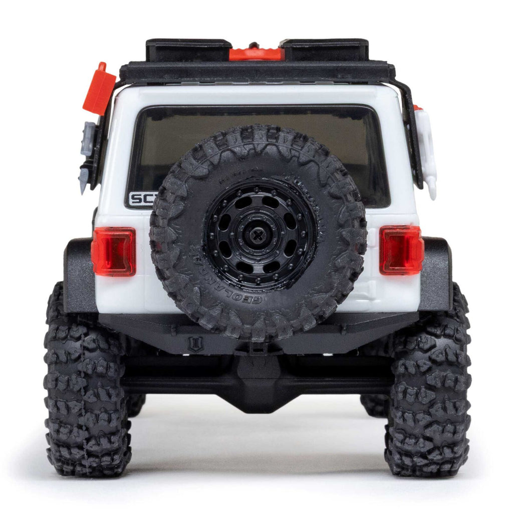 1/30 SCX30 Jeep Wrangler JLU 4X4 RTR Rock Crawler (Battery & Charger Included), White