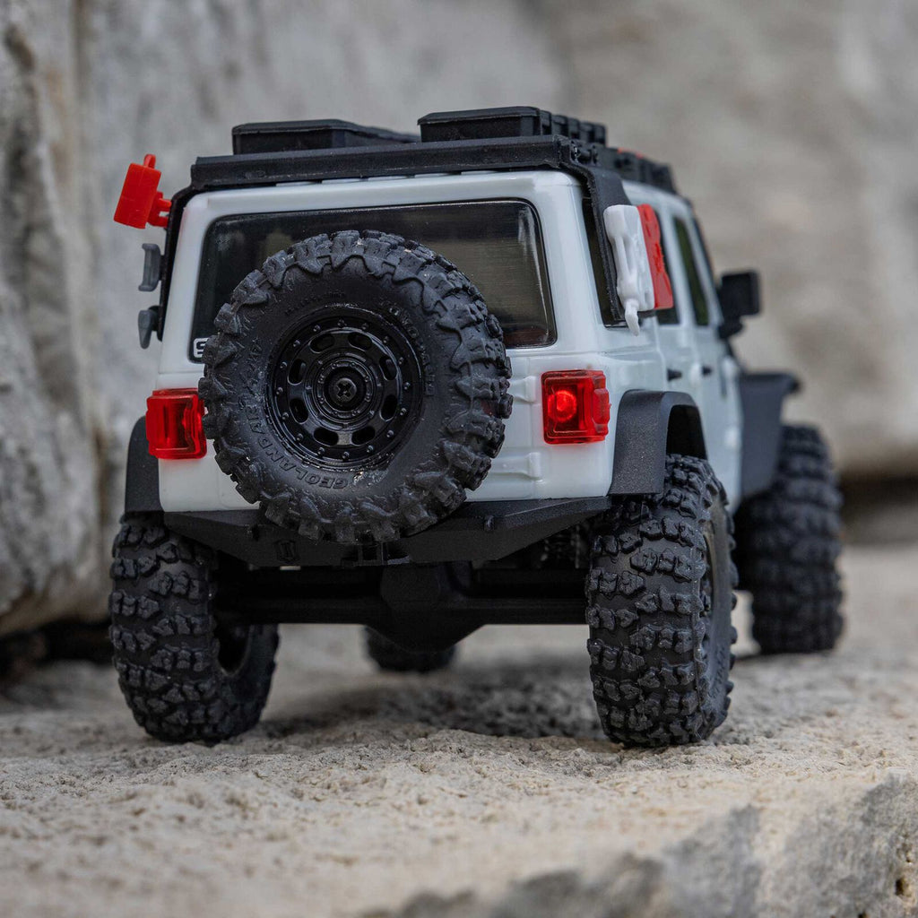 1/30 SCX30 Jeep Wrangler JLU 4X4 RTR Rock Crawler (Battery & Charger Included), White