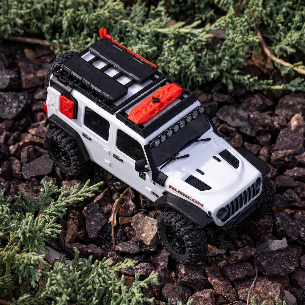 1/30 SCX30 Jeep Wrangler JLU 4X4 RTR Rock Crawler (Battery & Charger Included), White