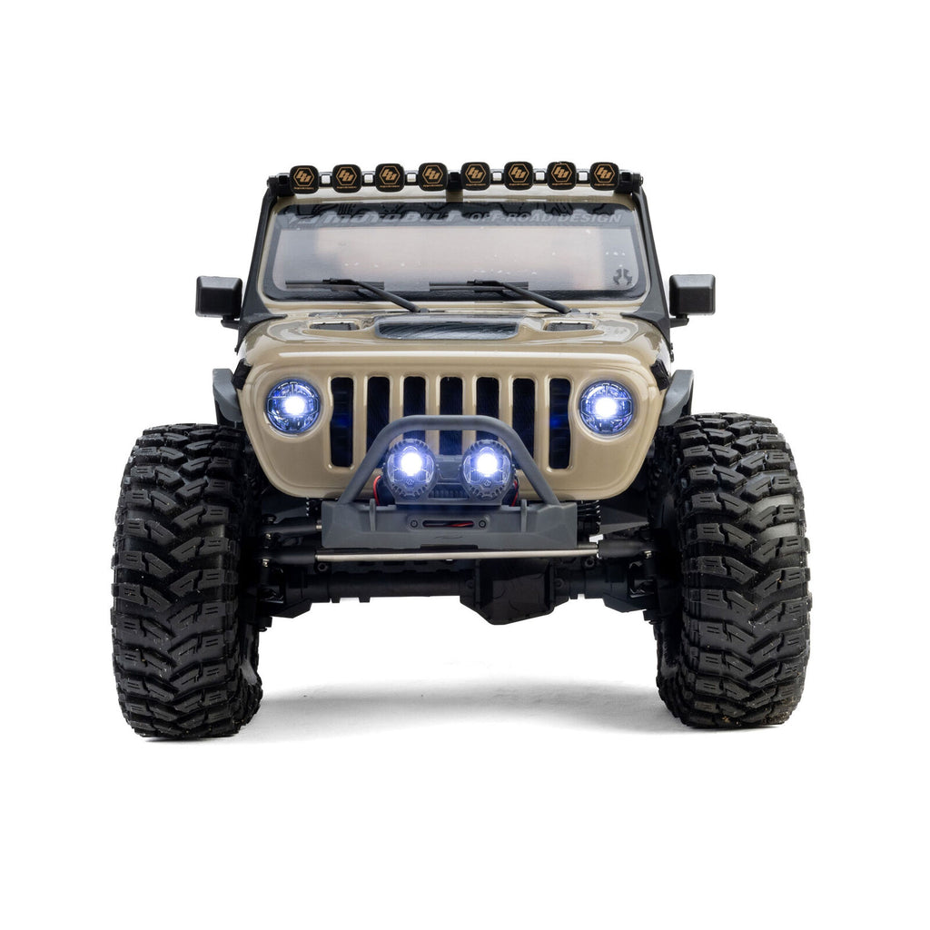1/10 Axial SCX10 III Jeep JT Gladiator 4X4 RTR Brushed Rock Crawler, Tan