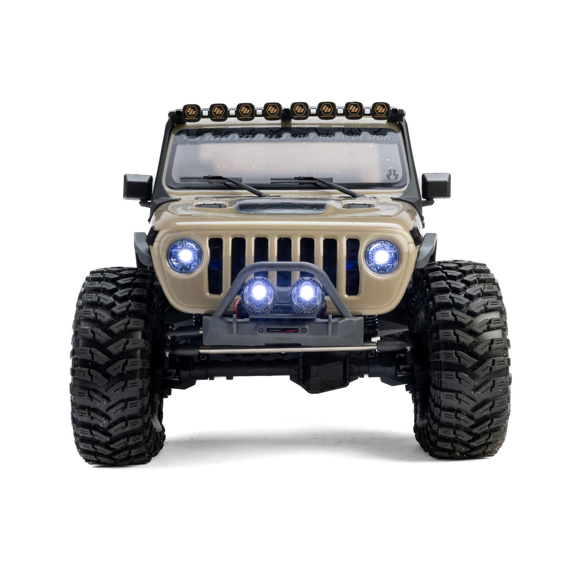 1/10 Axial SCX10 III Jeep JT Gladiator 4X4 RTR Brushed Rock Crawler, Tan