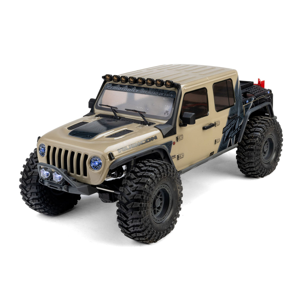 1/10 Axial SCX10 III Jeep JT Gladiator 4X4 RTR Brushed Rock Crawler, Tan