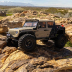 1/10 Axial SCX10 III Jeep JT Gladiator 4X4 RTR Brushed Rock Crawler, Tan