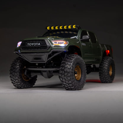 1/30 SCX30 Toyota Tacoma TRD Overland Edition RTR Rock Crawler (Battery & Charger Included), Green
