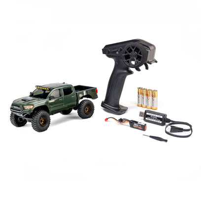 1/30 SCX30 Toyota Tacoma TRD Overland Edition RTR Rock Crawler (Battery & Charger Included), Green