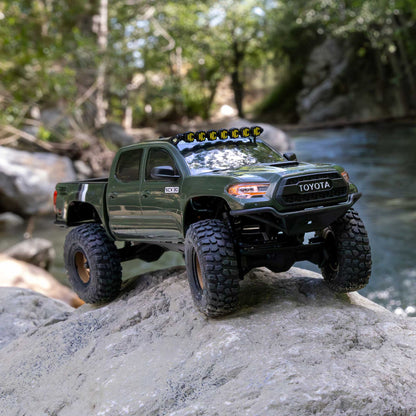 1/30 SCX30 Toyota Tacoma TRD Overland Edition RTR Rock Crawler (Battery & Charger Included), Green