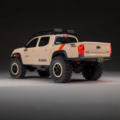 1/30 SCX30 Toyota Tacoma TRD Overland Edition RTR Rock Crawler (Battery & Charger Included), Tan