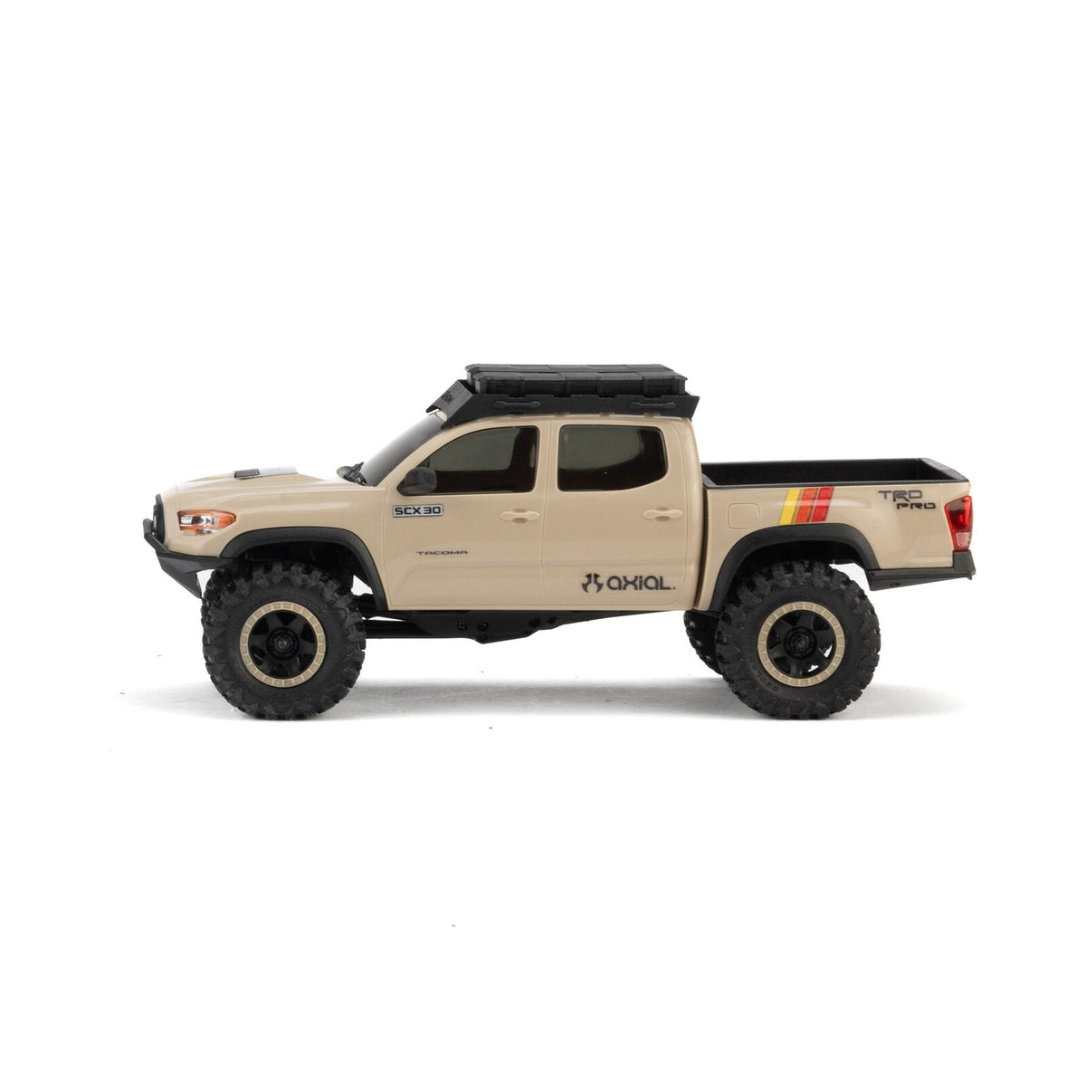 1/30 SCX30 Toyota Tacoma TRD Overland Edition RTR Rock Crawler (Battery & Charger Included), Tan