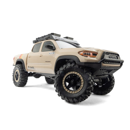 1/30 SCX30 Toyota Tacoma TRD Overland Edition RTR Rock Crawler (Battery & Charger Included), Tan