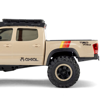 1/30 SCX30 Toyota Tacoma TRD Overland Edition RTR Rock Crawler (Battery & Charger Included), Tan