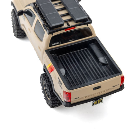 1/30 SCX30 Toyota Tacoma TRD Overland Edition RTR Rock Crawler (Battery & Charger Included), Tan