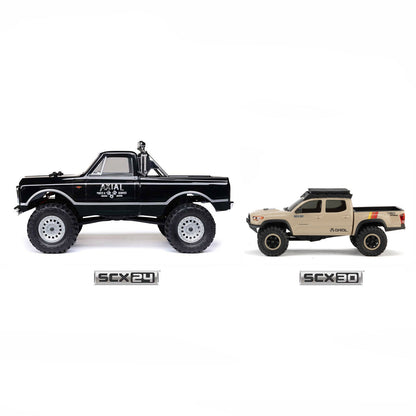 1/30 SCX30 Toyota Tacoma TRD Overland Edition RTR Rock Crawler (Battery & Charger Included), Tan