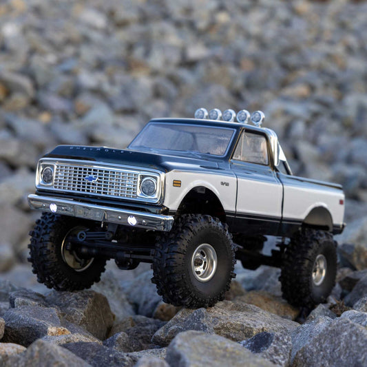 1/24 SCX24 1971 Chevrolet C10, 4WD, RTR (Includes batttery & charger): Black