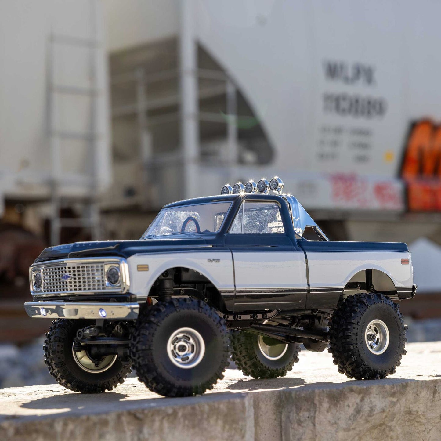 1/24 SCX24 1971 Chevrolet C10, 4WD, RTR (Includes batttery & charger): Black