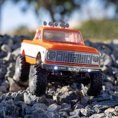 1/24 SCX24 1971 Chevrolet C10, 4WD, RTR (Includes batttery & charger): Orange