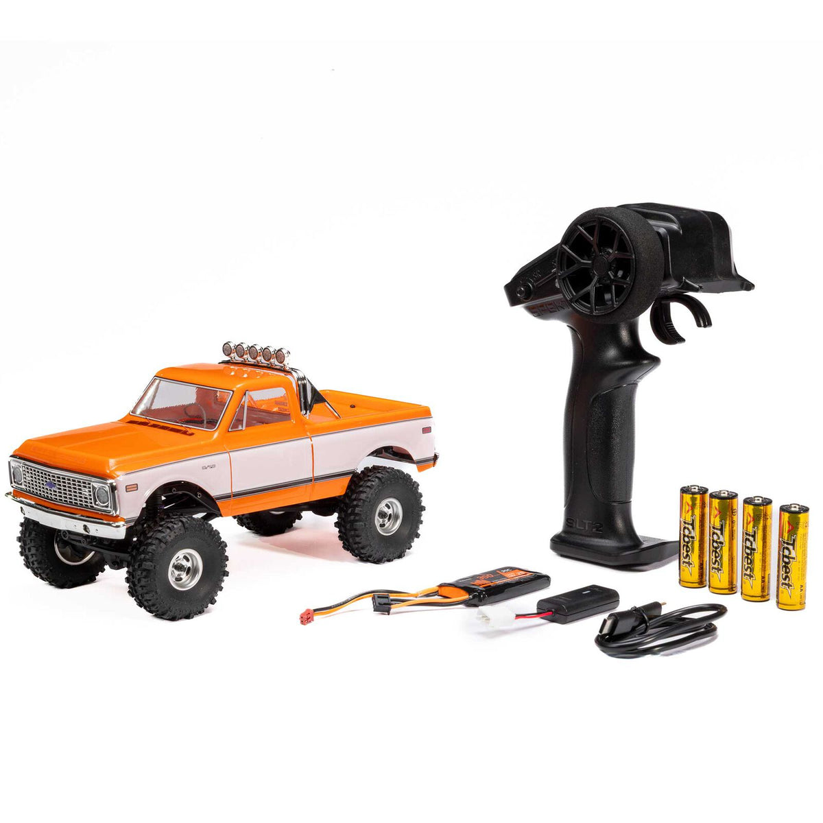 Axial 1/24 SCX24 1971 Chevrolet C10, 4WD, RTR (Includes battery & charger): Orange (AXI-3408T2)