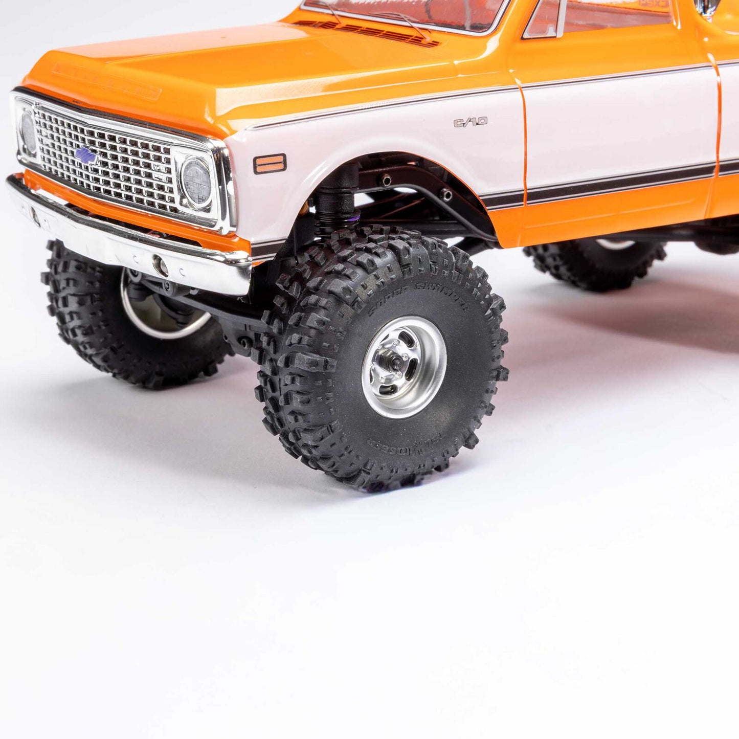 1/24 SCX24 1971 Chevrolet C10, 4WD, RTR (Includes batttery & charger): Orange