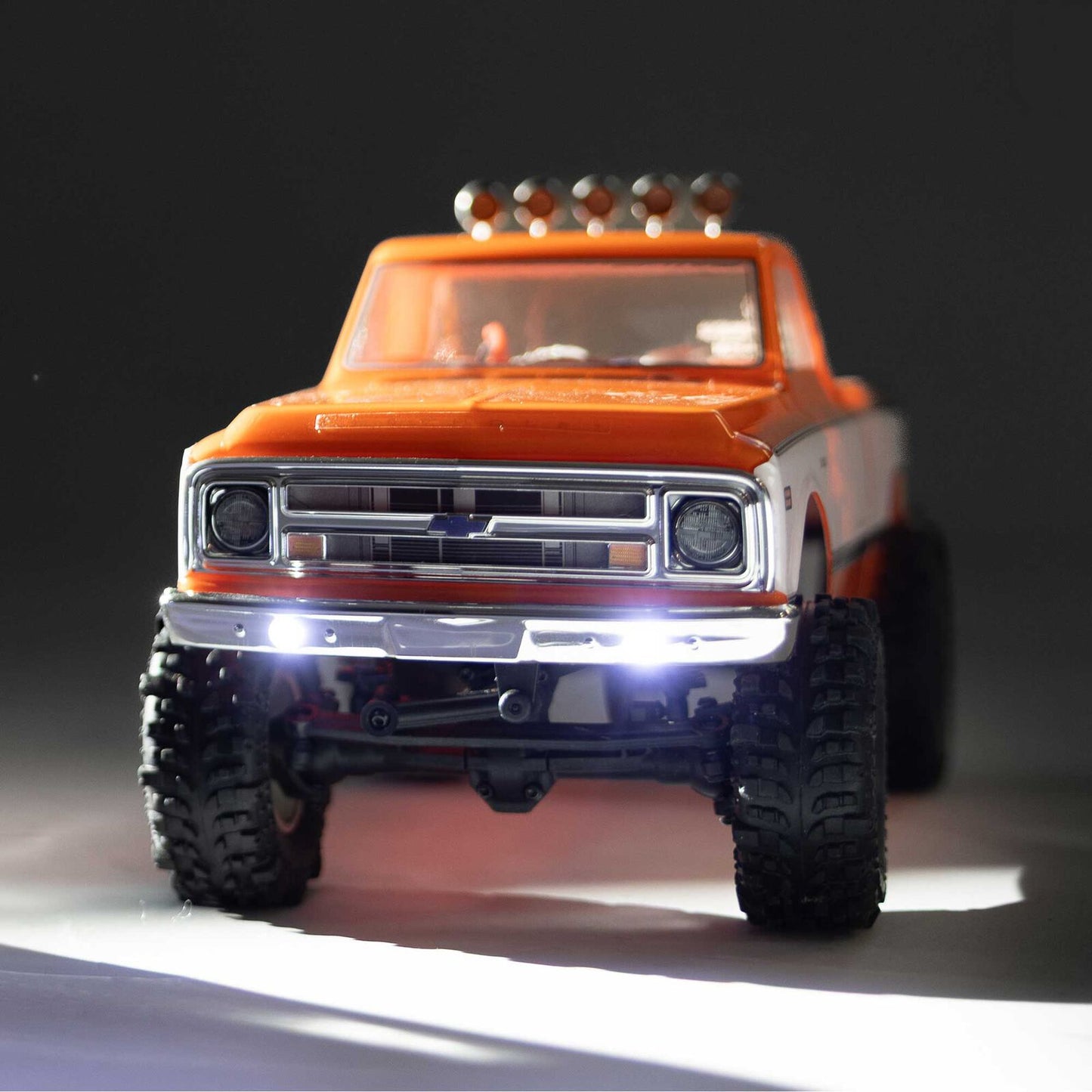 1/24 SCX24 1971 Chevrolet C10, 4WD, RTR (Includes batttery & charger): Orange
