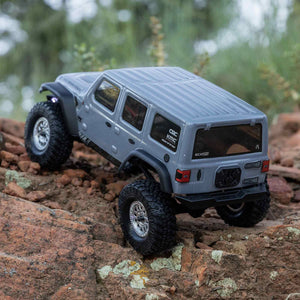 1/24 SCX24 2019 Jeep Wrangler JLU CRC 4WD RTR (Includes batttery & charger): Gray