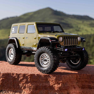 1/24 SCX24 2019 Jeep Wrangler JLU CRC 4WD RTR (Includes batttery & charger): Green