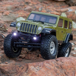 1/24 SCX24 2019 Jeep Wrangler JLU CRC 4WD RTR (Includes batttery & charger): Green