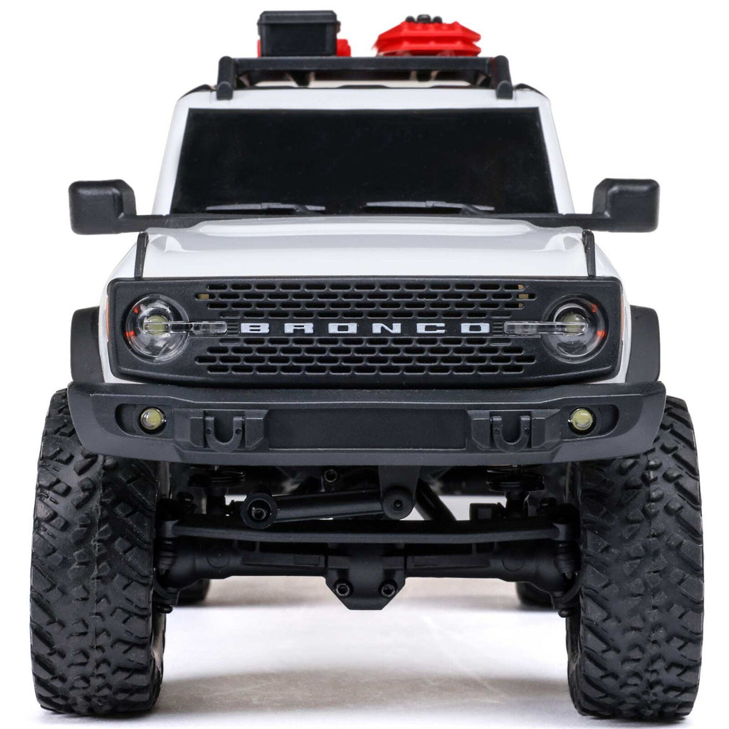 1/24 SCX24 Ford Bronco 4X4 RTR Brushed Rock Crawler White (w/Battery & Charger)