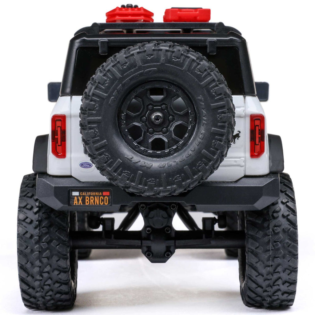 1/24 SCX24 Ford Bronco 4X4 RTR Brushed Rock Crawler White (w/Battery & Charger)