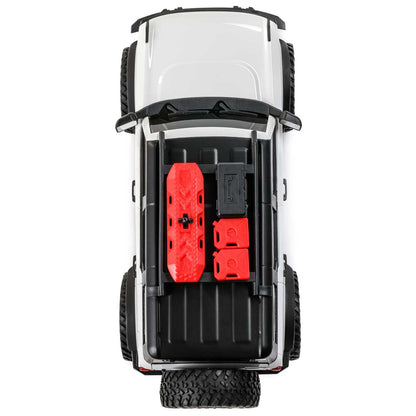 1/24 SCX24 Ford Bronco 4X4 RTR Brushed Rock Crawler White (w/Battery & Charger)