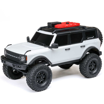 1/24 SCX24 Ford Bronco 4X4 RTR Brushed Rock Crawler White (w/Battery & Charger)
