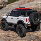 1/24 SCX24 Ford Bronco 4X4 RTR Brushed Rock Crawler White (w/Battery & Charger)