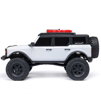 1/24 SCX24 Ford Bronco 4X4 RTR Brushed Rock Crawler White (w/Battery & Charger)