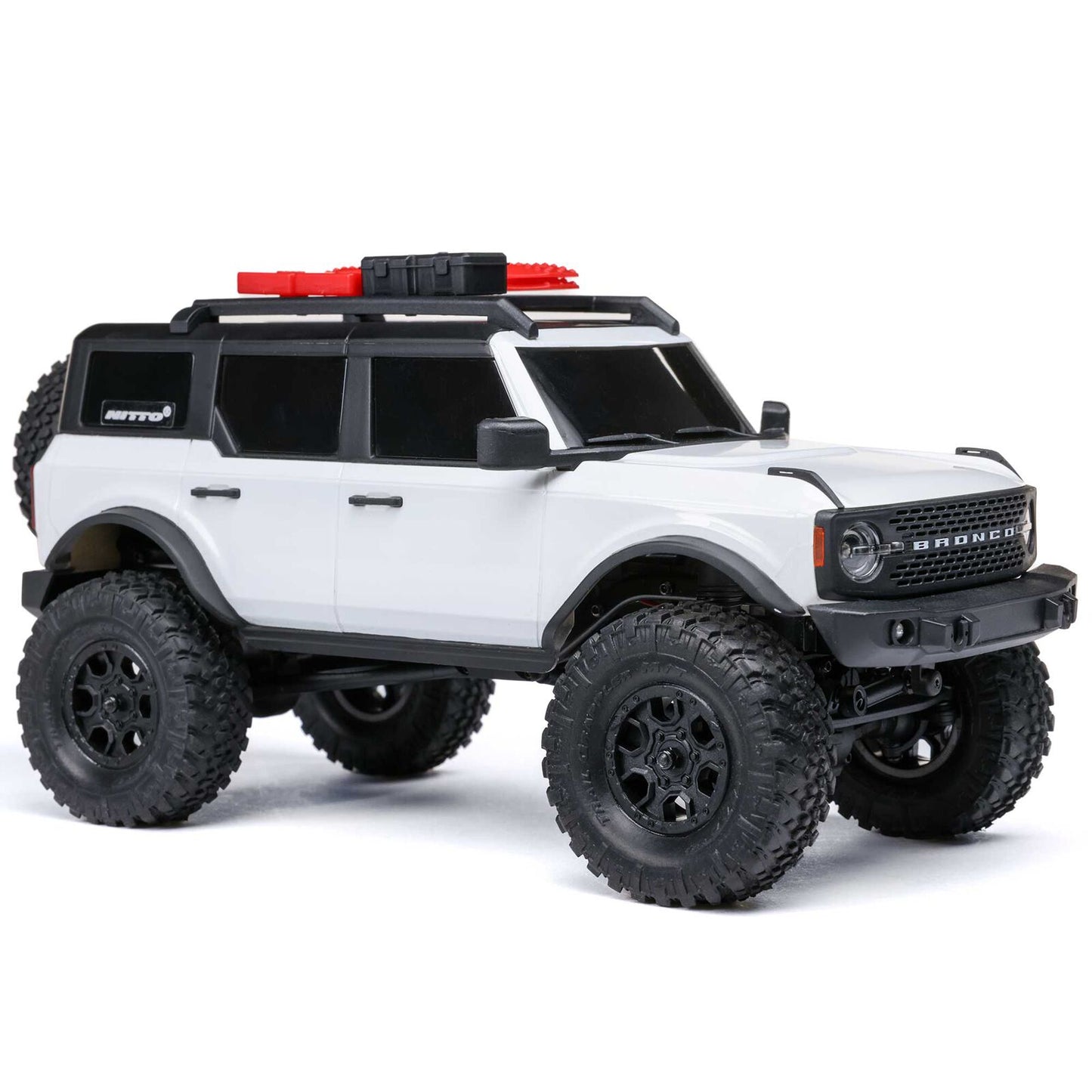 1/24 SCX24 Ford Bronco 4X4 RTR Brushed Rock Crawler White (w/Battery & Charger)