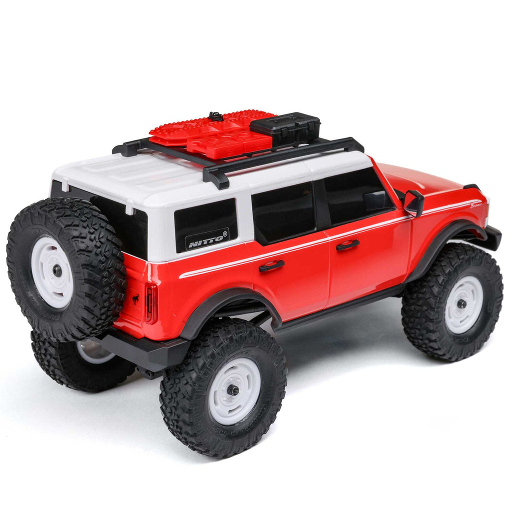 1/24 SCX24 Ford Bronco Heritage Edition 4X4 RTR Brushed Rock Crawler Red (w/Battery & Charger)