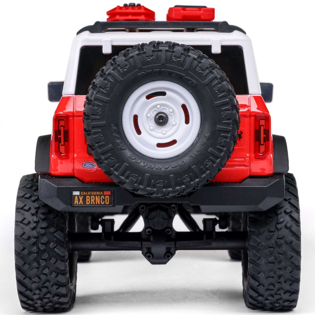1/24 SCX24 Ford Bronco Heritage Edition 4X4 RTR Brushed Rock Crawler Red (w/Battery & Charger)