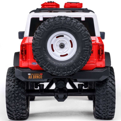 1/24 SCX24 Ford Bronco Heritage Edition 4X4 RTR Brushed Rock Crawler Red (w/Battery & Charger)
