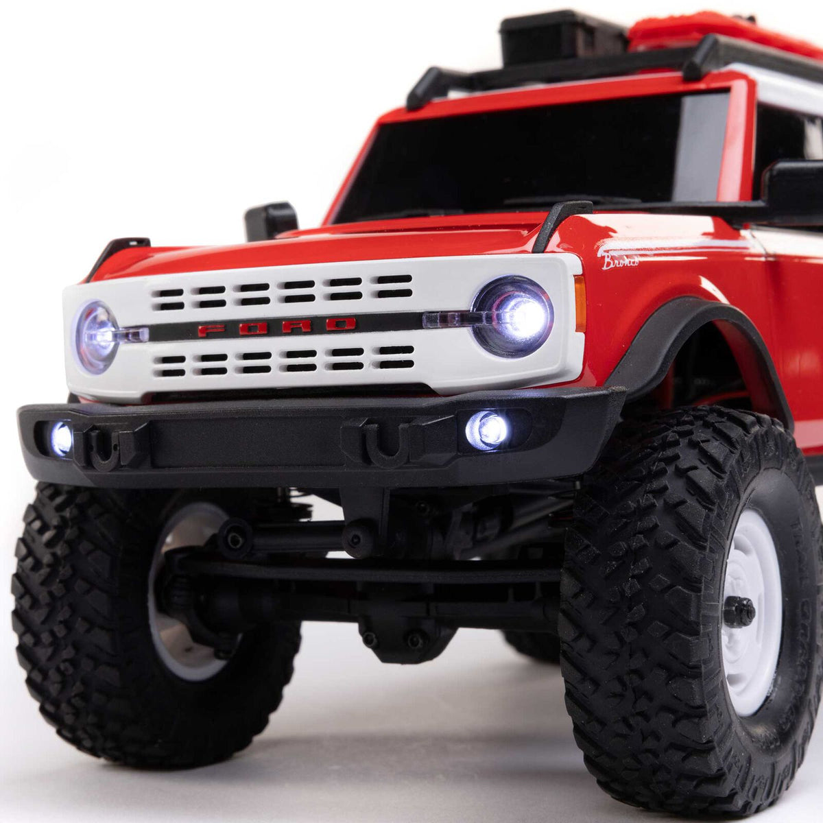 1/24 SCX24 Ford Bronco Heritage Edition 4X4 RTR Brushed Rock Crawler Red (w/Battery & Charger)