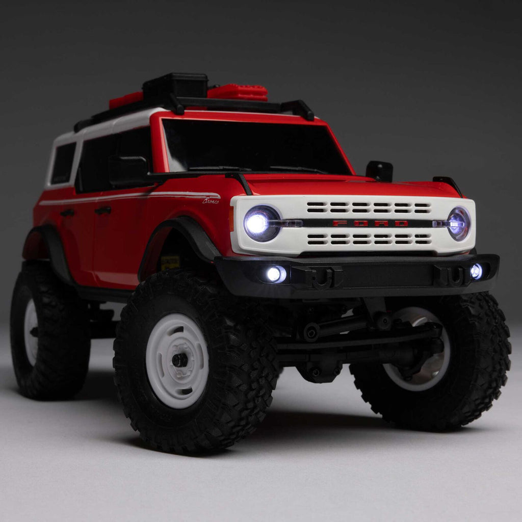 1/24 SCX24 Ford Bronco Heritage Edition 4X4 RTR Brushed Rock Crawler Red (w/Battery & Charger)