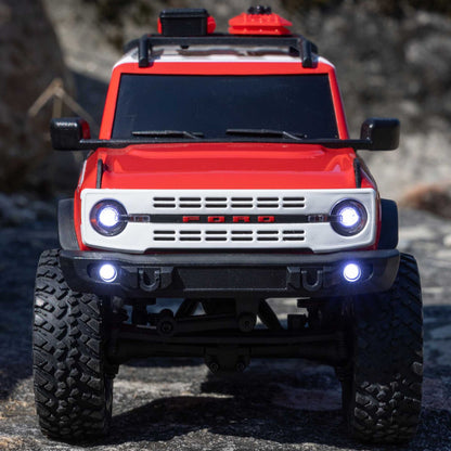 1/24 SCX24 Ford Bronco Heritage Edition 4X4 RTR Brushed Rock Crawler Red (w/Battery & Charger)