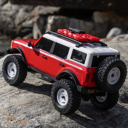1/24 SCX24 Ford Bronco Heritage Edition 4X4 RTR Brushed Rock Crawler Red (w/Battery & Charger)