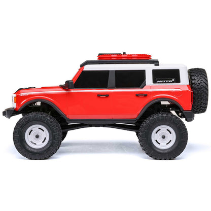 1/24 SCX24 Ford Bronco Heritage Edition 4X4 RTR Brushed Rock Crawler Red (w/Battery & Charger)