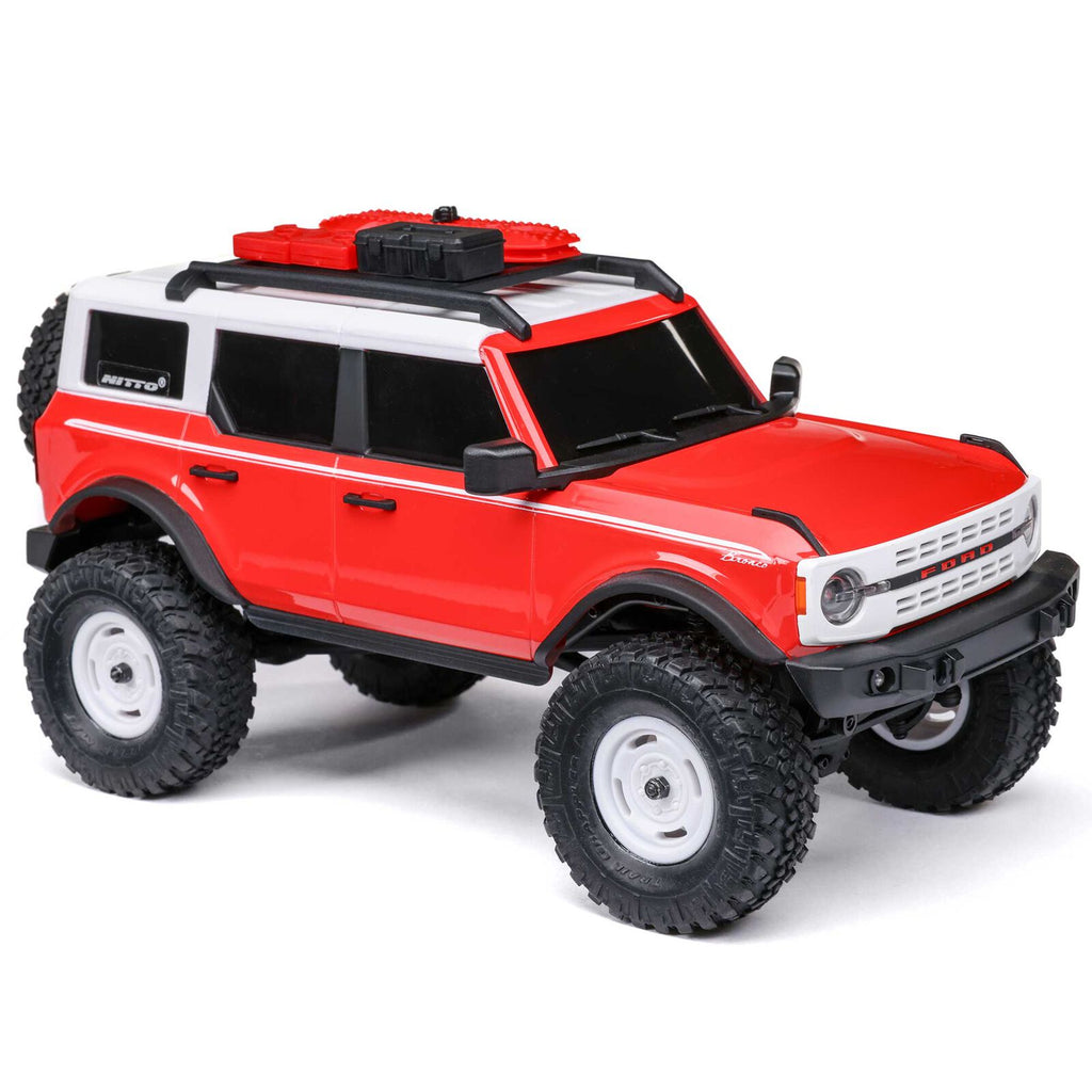 1/24 SCX24 Ford Bronco Heritage Edition 4X4 RTR Brushed Rock Crawler Red (w/Battery & Charger)