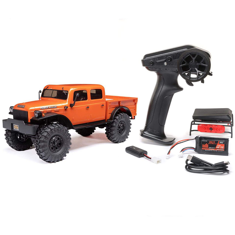 1/24 SCX24 1940’s Dodge Power Wagon RTR (Includes batttery & charger): Orange