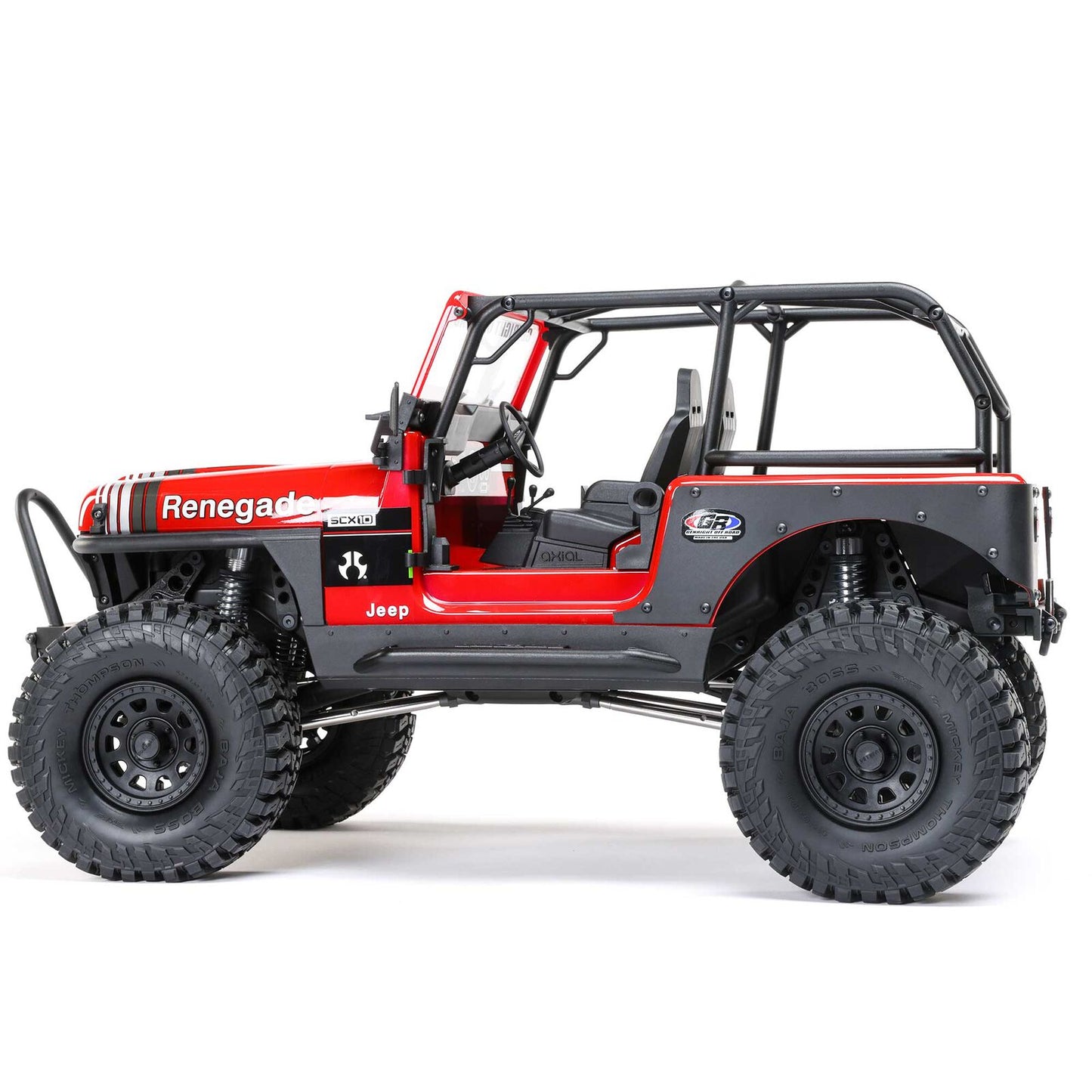 1/10 SCX10 III Jeep CJ-7 Renegade 4WD RTR (Requires battery & charger): Red