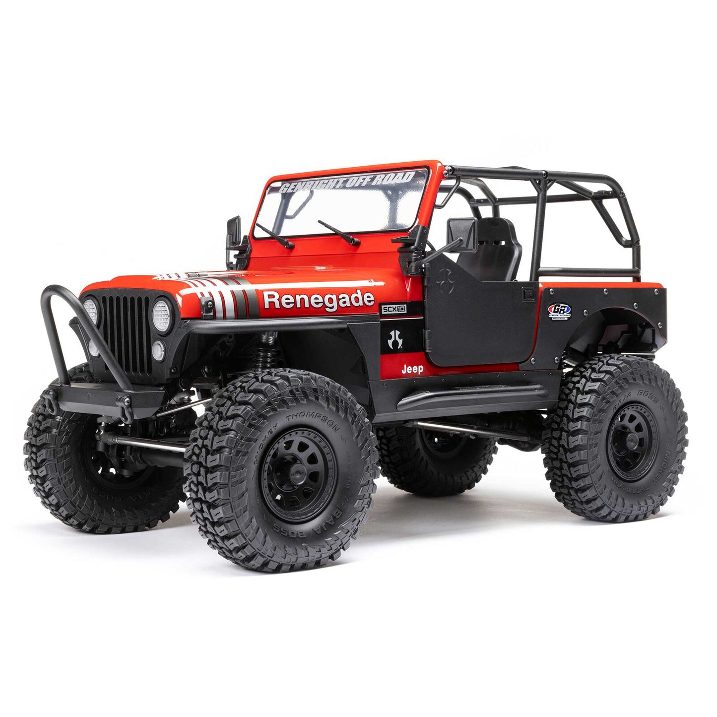 1/10 SCX10 III Jeep CJ-7 Renegade 4WD RTR (Requires battery & charger): Red