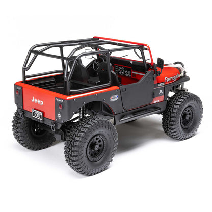 1/10 SCX10 III Jeep CJ-7 Renegade 4WD RTR (Requires battery & charger): Red